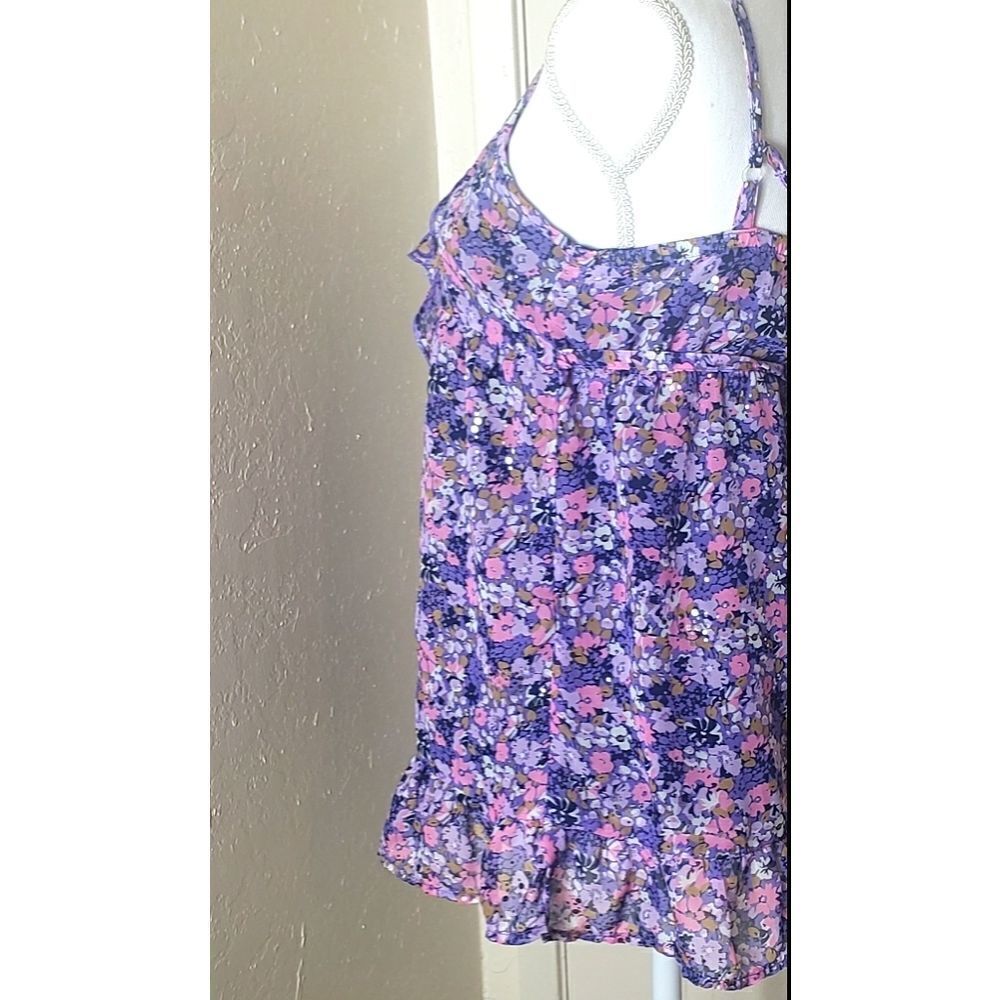 Justice flower ruffled top